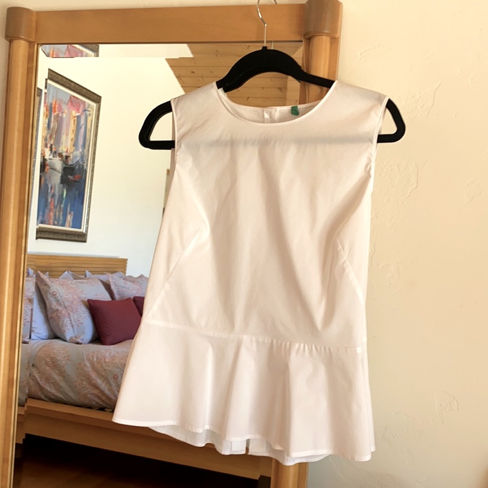White cotton top shirt